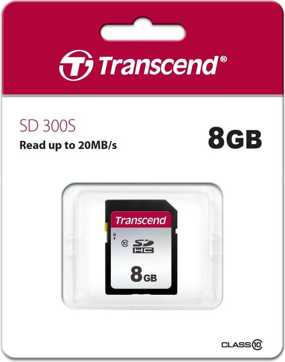 Actual product image Transcend SDC300S (8 GB, SDHC, U1, UHS-I)