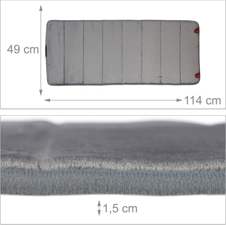 Produktbild Relaxdays Badematte Memoryschaum (49 x 114 x 1.5 cm)