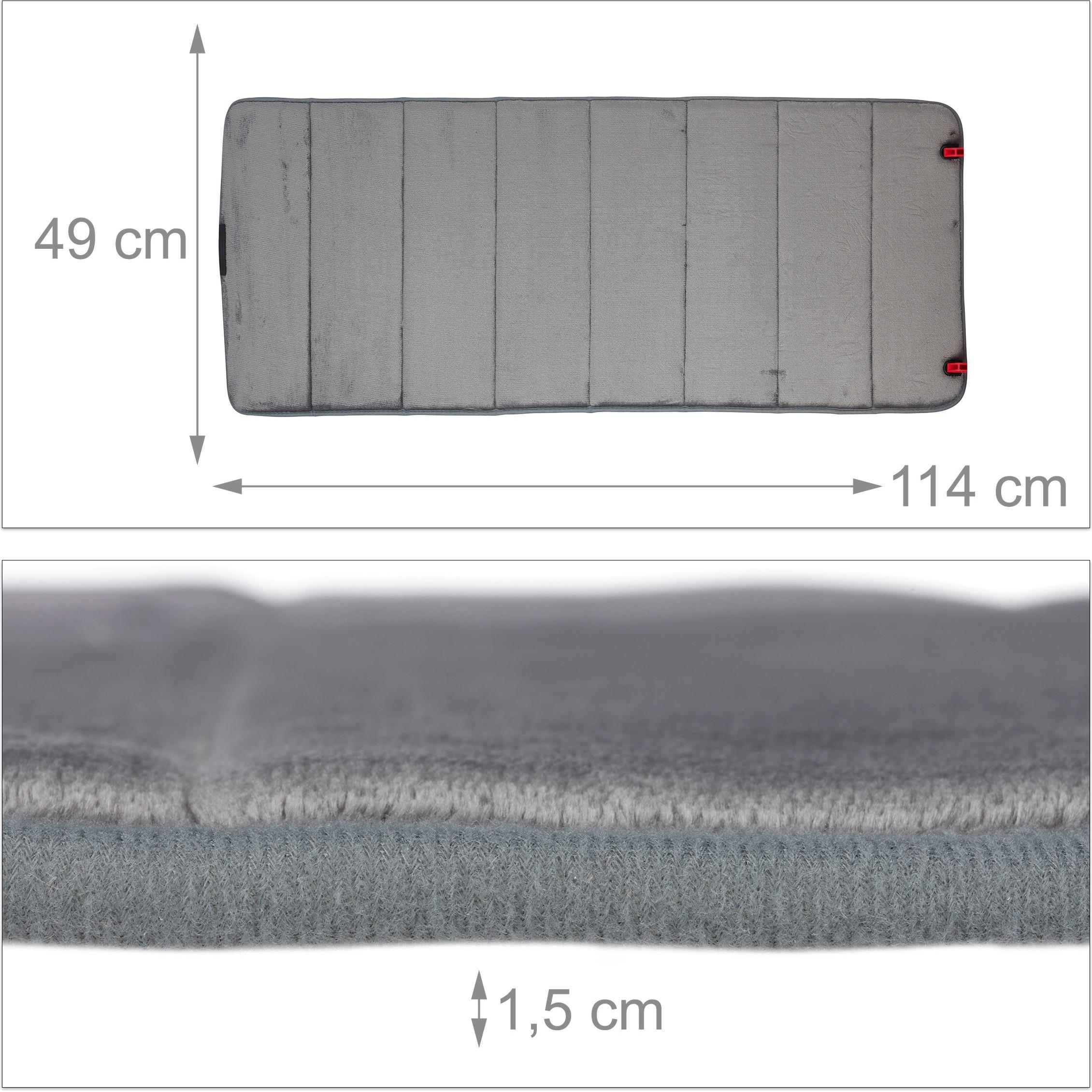Thumbnail - Relaxdays, Badteppich, Badematte Memoryschaum (49 x 114 x 1.5 cm)