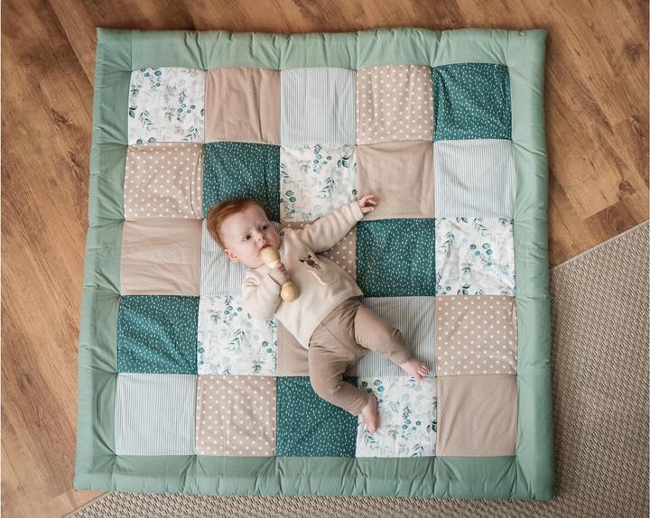 Image du produit Ullenboom Krabbeldecke Laufgittereinlage Eukalyptus 140 x 140 cm