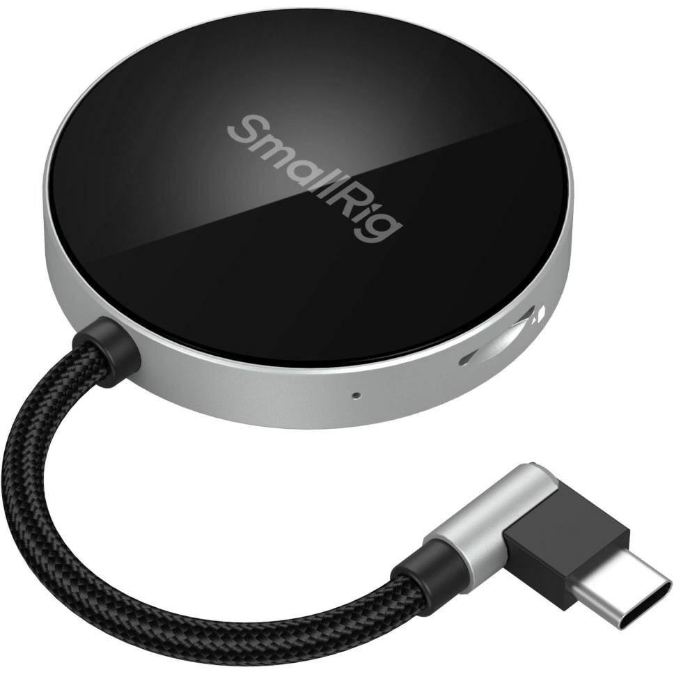 SmallRig SD3.0 Memory Card Reader 4869, Speicherkartenlesegerät, Silber, Schwarz