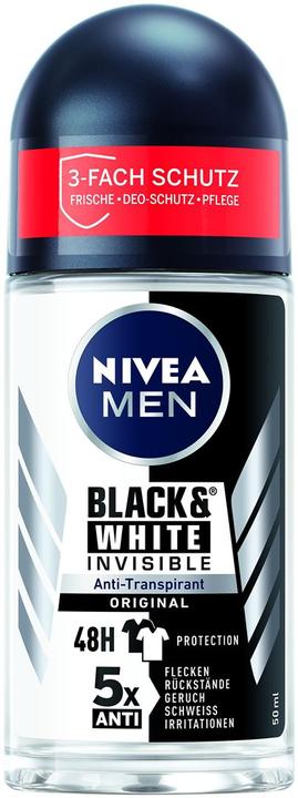 NIVEA MEN Black & White Invisible Original (Roll-on, 50 ml)