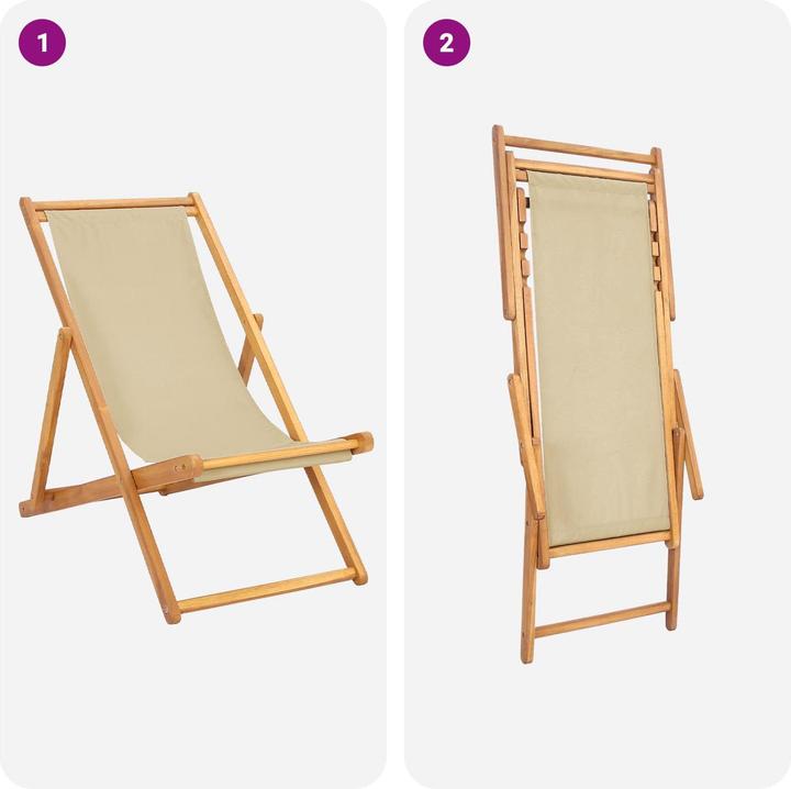 Immagine prodotto vidaXL Liegestuhl (107 cm)