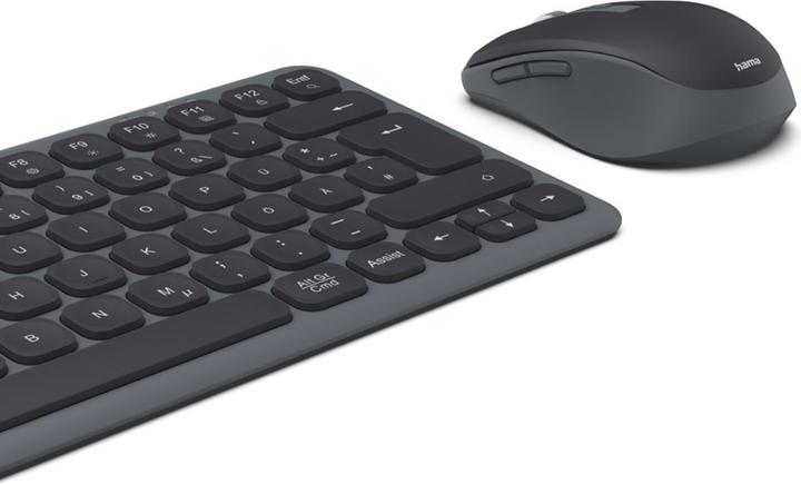 Produktbild Hama Multi-Device-Tastatur-Maus-Set WKM-500 kabellos klein SW QWERTZ DE (Deutschland, Kabellos)