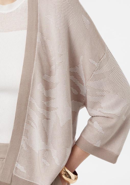 Produktbild Comma Strickjacke Floral gemusterter Cardigan aus Feinstrick (M)