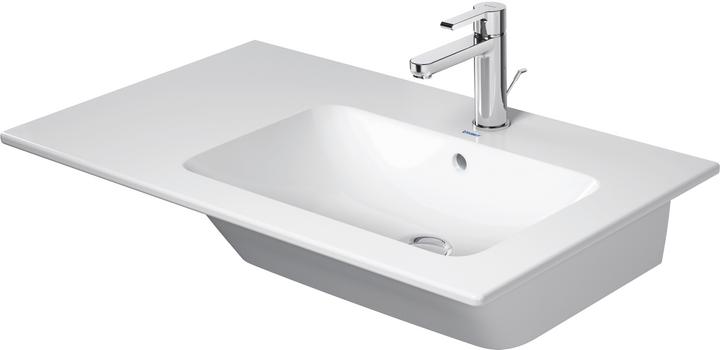 Produktbild Duravit Möbelwaschtisch ME by Starck m ÜL m HLB 830x490mm o HL Be re weiss WG (490 mm, 830 mm)