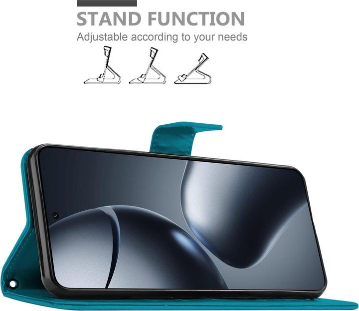 Actual product image Cadorabo Case for Xiaomi 14T Pro Flower Book (Xiaomi 14T Pro)