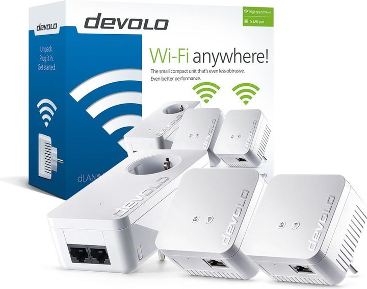 Actual product image Devolo dLAN 550 WiFi Network Kit (500 Mbit/s)
