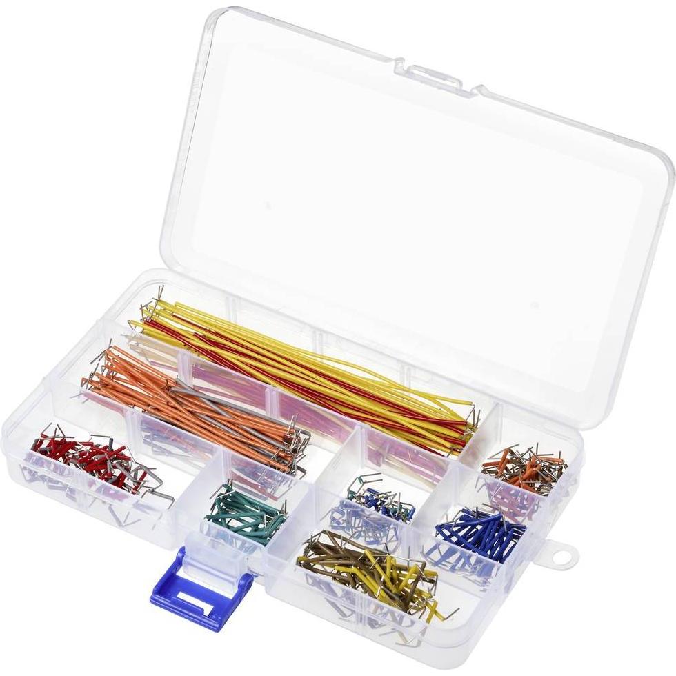 Thumbnail - Tru Components Steckbrücken-Set (L x B x H) 172 x 100 x 22 mm 350 St., Elektronikzubehör + Gehäuse, Mehrfarbig