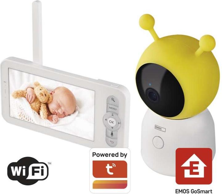 Produktbild Emos GoSmart Rotierende Baby Kamera IP-500 GUARD mit Monitor und WiFi (Babyphone mit Kamera)