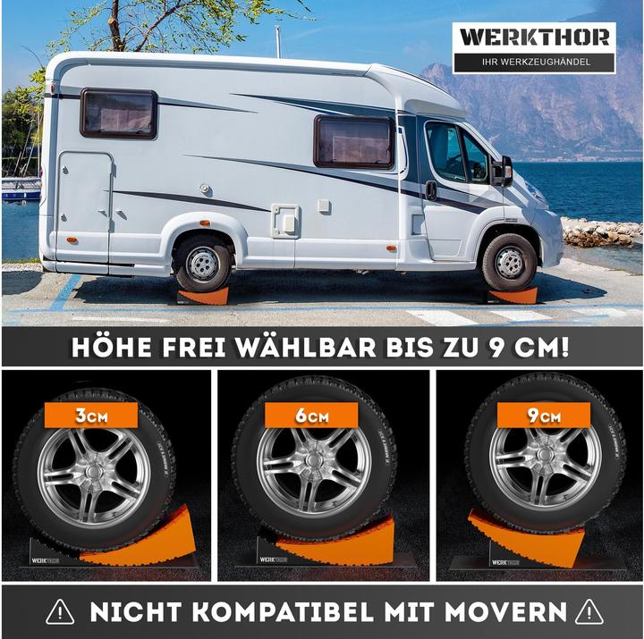 Immagine prodotto Werkthor Innovative Auffahrkeile mit Unterlegmatte