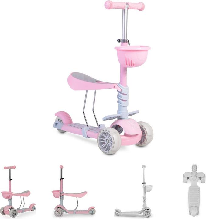 Produktbild Moni Kinderroller, Bubblegum 2 in 1