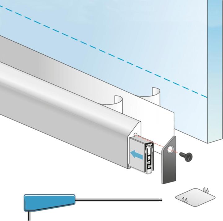 Produktbild Planet Türabschluss KG-SM-Set schmal 834 mm