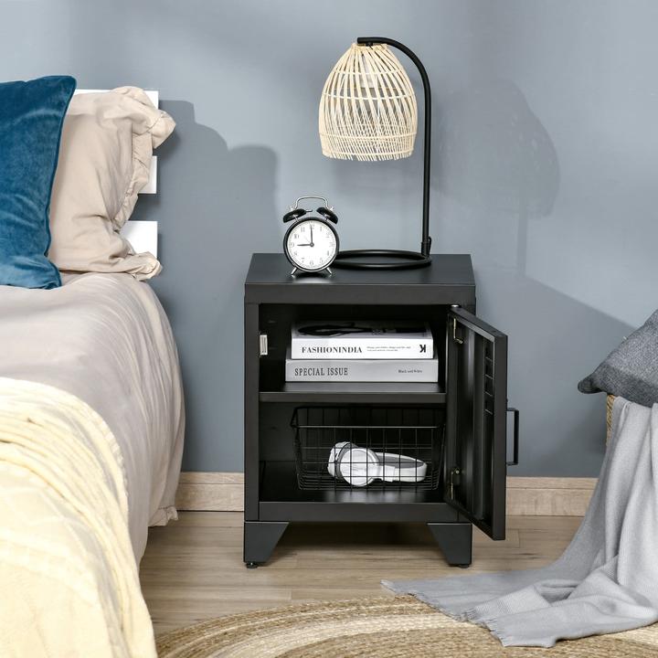 Actual product image Jamb Industrial bedside table (40 x 40 x 50 cm)