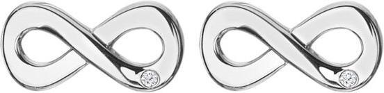 Actual product image Hot Diamonds Silver earrings with diamonds Infinity Diamond Amulets DE710