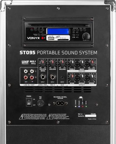 Actual product image Vonyx PA system ST095 (Active, 1x 250 W)