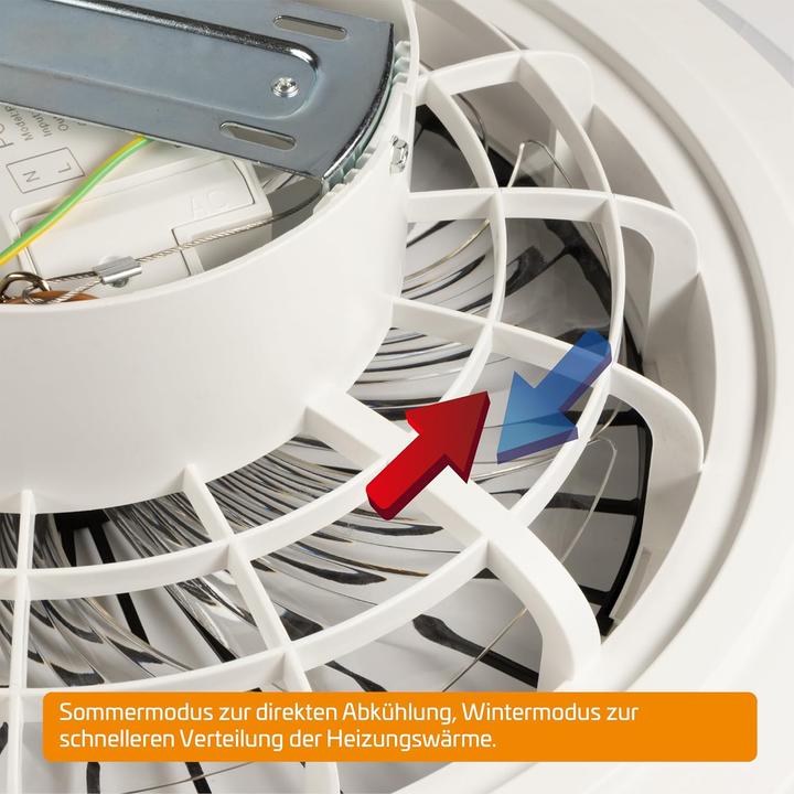 Produktbild Proventa Deckenventilator mit dimmbarer LED-Leuchte
