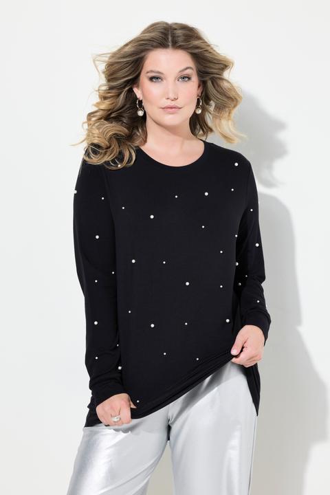 Produktbild Miamoda Sweatshirt, Zierperlen, Langarm (44)