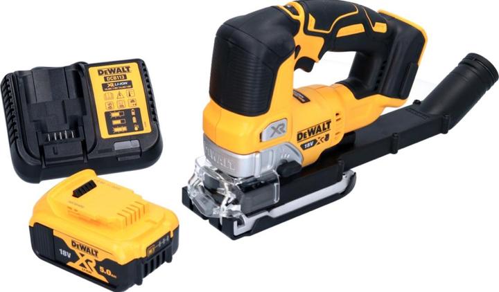 Actual product image DeWalt DCS 334 P1 Battery pendulum action jigsaw 18 V Brushless + 1x battery 5.0 Ah + charger