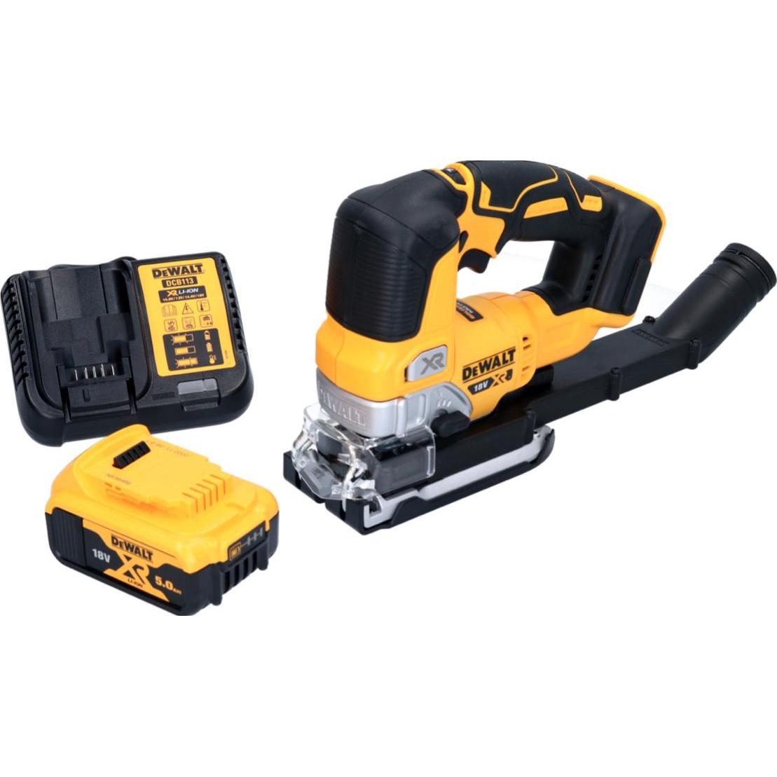 Thumbnail - DeWalt, Stichsäge, DCS 334 P1 Akku Pendelhub Stichsäge 18 V Brushless + 1x Akku 5,0 Ah + Ladegerät