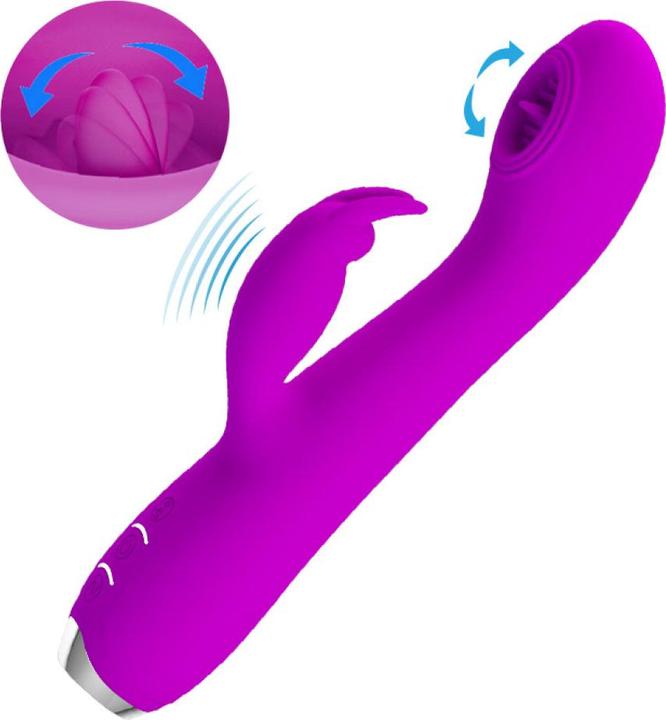 Actual product image Pretty Love 12 vibration functions3 flicker functionsSiliconeUSB rechargeable