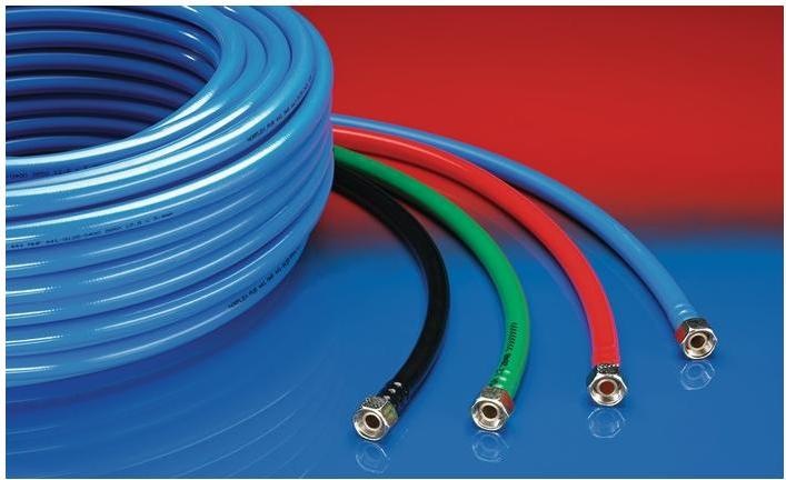 Actual product image Norres Compressed air and pneumatic hose NORFLEX® PUR 441 ROBOTIC inner diam. 12.8 mm green outer diam.