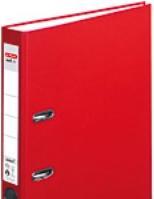 Produktbild Herlitz PP-Color Ordner, Rückenbreite: 50 mm, rot Kunststoff-Schlitzordner DIN A4, genarbte PP-Folie, grauer (A4, 50 mm, 1 Stk.)