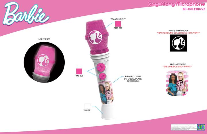 Actual product image eKids Barbie - Sing Along Microphone (BE-070.11MV22)