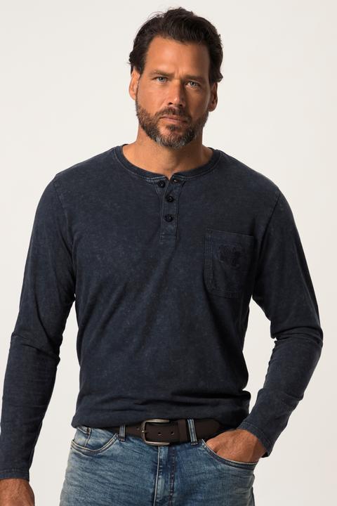 Actual product image JP1880 Long Sleeve Henley (XXL)