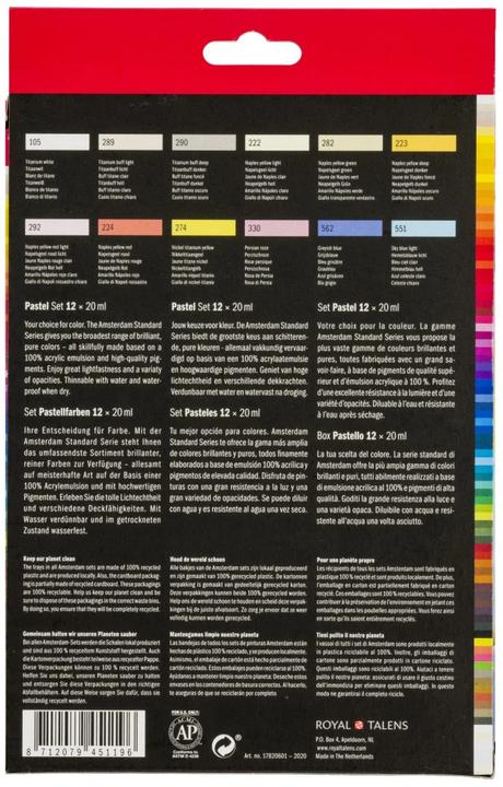 Produktbild Amsterdam Acrylfarbe Pastels (240 ml)