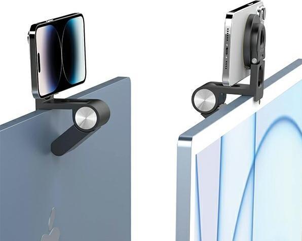 Productafbeelding Sodi Wielofunkcyjny uchwyt indukcyjny 3w1 do iMaca BM-330 biały/wit MagSafe