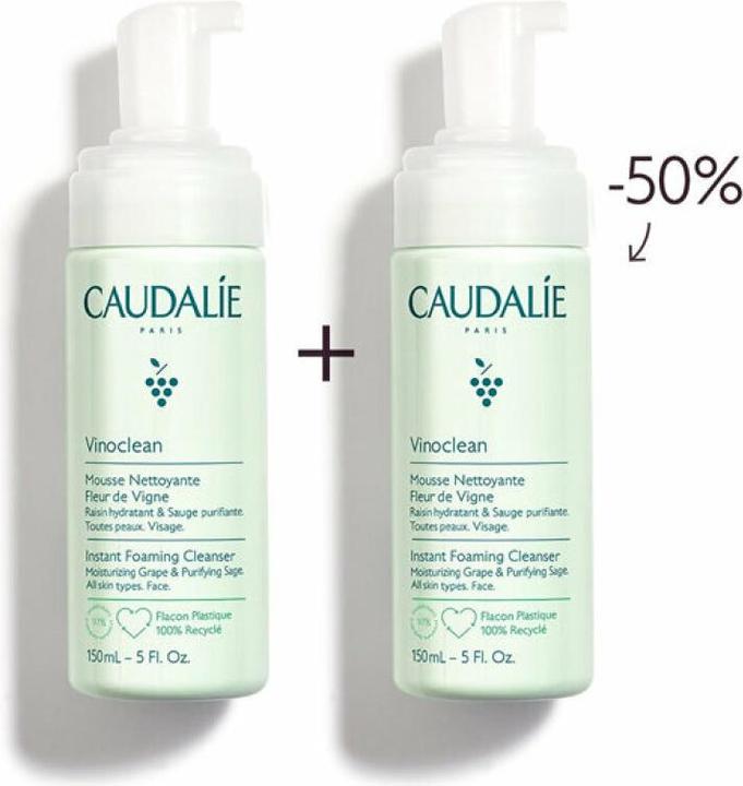 Image du produit Caudalie Duo Vinoclean Fleur Vigne (Mousse nettoyante, 300 ml)
