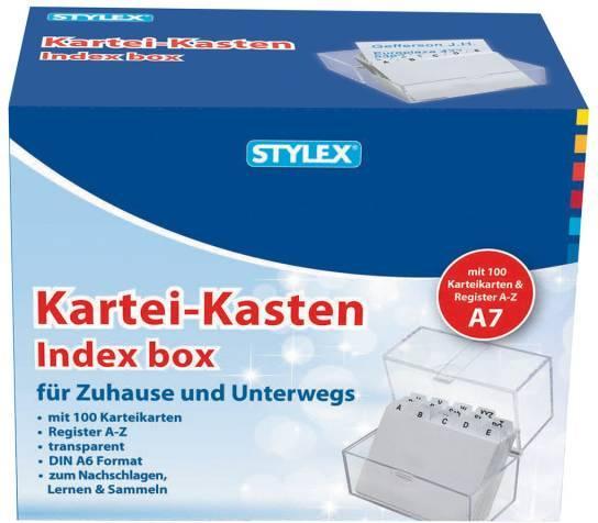 Stylex Kaartenbak A7 transp. 49971
