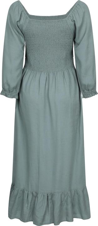 Actual product image Mountain Warehouse Womens/Ladies Cadiz Shirred Long-Sleeved Midi Dress (36)