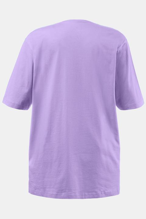 Actual product image Ulla Popken Basic V-Neck Relaxed Fit Short Sleeve Tee (46, 48)