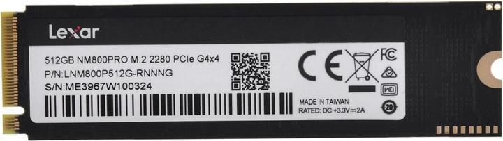 Produktbild Lexar Professional 512GB NM800 PRO (512 GB, M.2 2280)