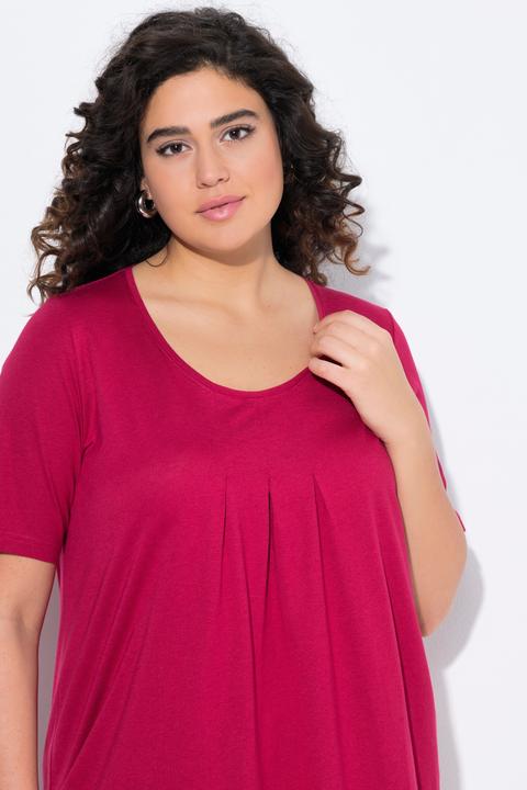 Actual product image Ulla Popken Essential Front Pleat Tee (46, 48)