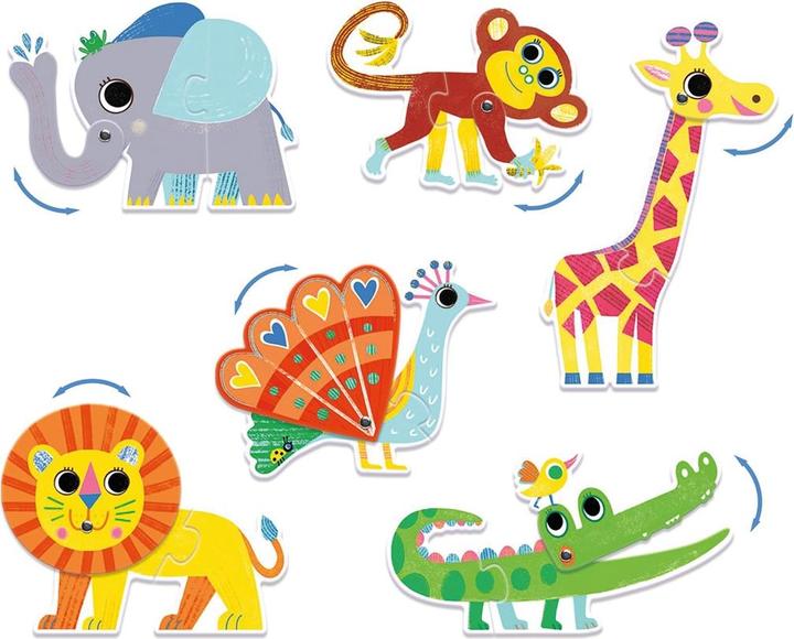 Immagine prodotto Djeco Puzzle Duo Wildtiere (2 pezzi)