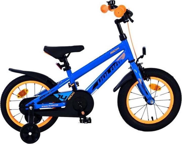 Blu con accenti arancioni