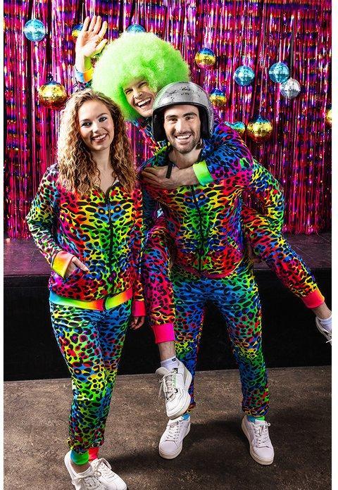 Produktbild Boland 80er Neon Leopard Trainingsanzug Mann UV (M)