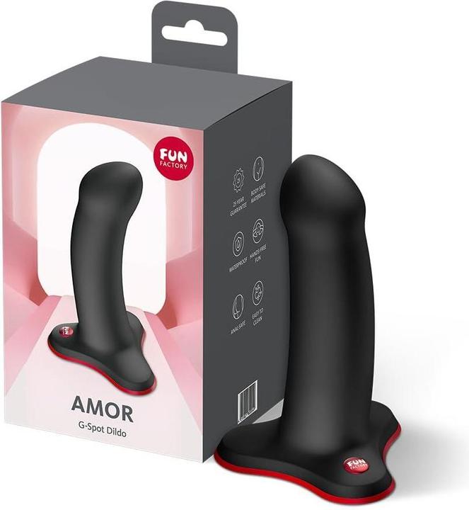 Actual product image Fun Factory - Amor G-Spot Dildo Schwarz