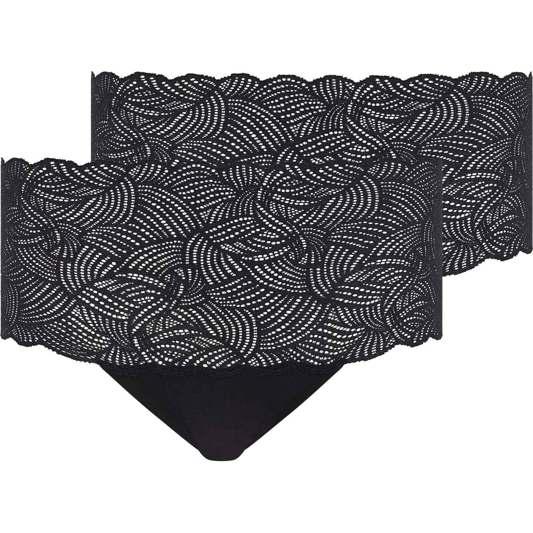 Chantelle, Damen, Unterhosen, Panty Casual Stretch SOFTSTRETCH, Schwarz, (One Size, 2er Pack)