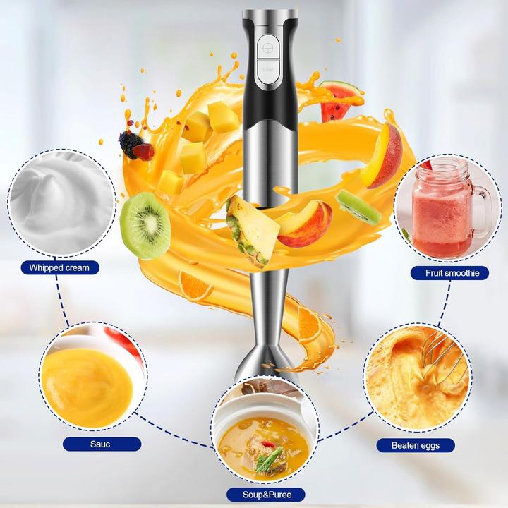 Produktbild Nwouiiay 6-in-1 Stabmixer mit Spritzschutz