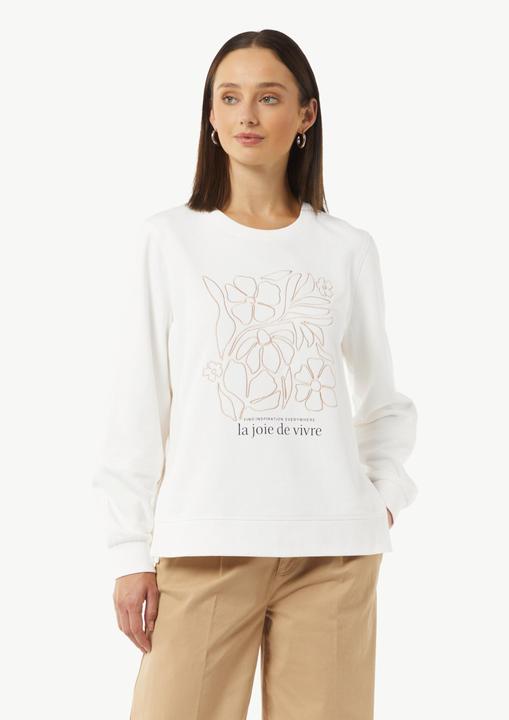 Produktbild Comma Sweatshirt Sweatshirt mit Artwork und seitlichen Schlitzen (44)