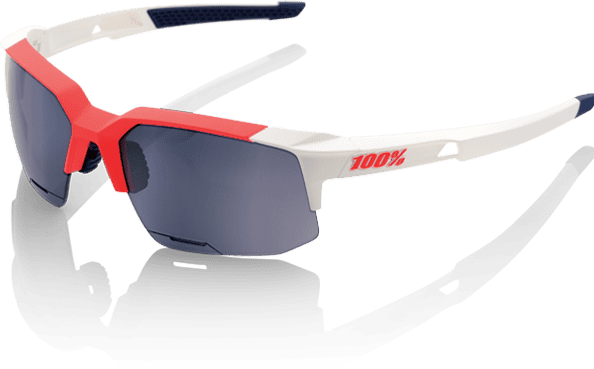 Actual product image 100% Speedcoupe Sports Glasses - Smoke Lense (Soft Tact Gamma Ray)
