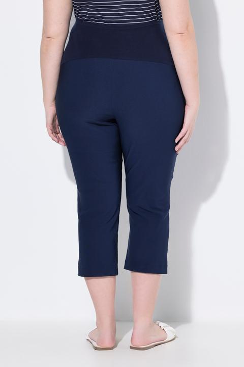 Produktbild Ulla Popken Bellieva-Bengalinhose, Umstandshose, wadenlang, Bund-Stretcheinsatz (50, 52)