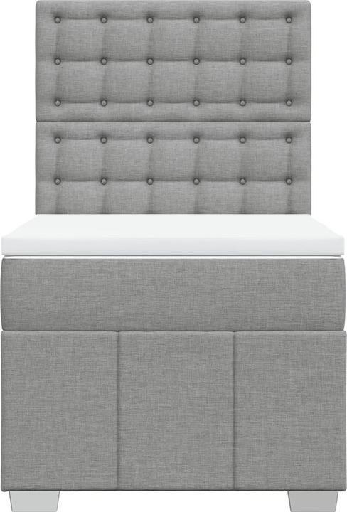 Actual product image vidaXL Bo x spring bed with mattress 90 x 190 cm fabric (90 x 190 cm)