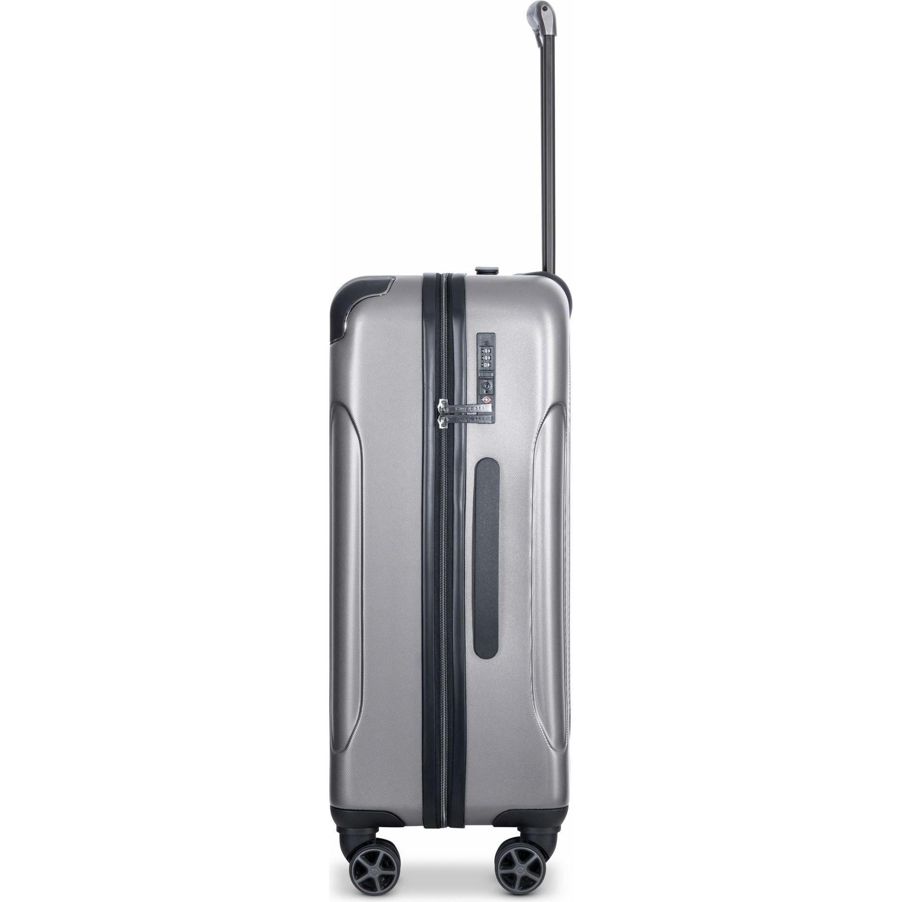 Thumbnail - Bugatti, Koffer, Valencia 4 Rollen Trolley M 68 cm, Silber, (74 l, M (50 - 90l))