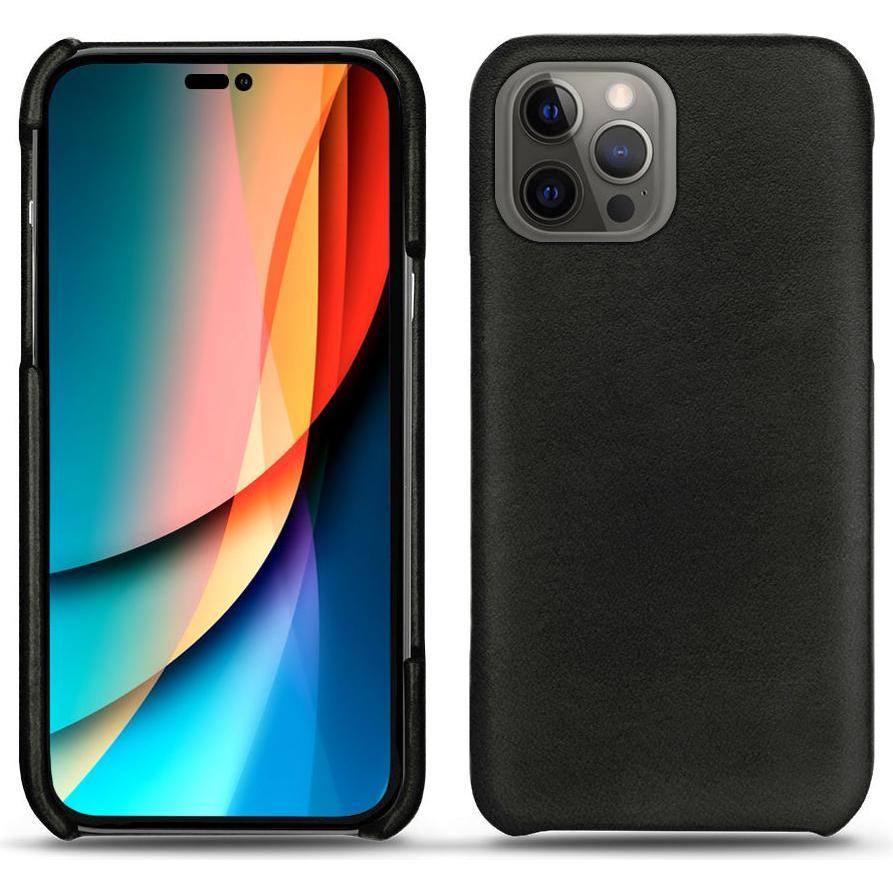 Noreve Lederschutzhülle (Apple iPhone 14 Pro), Smartphone Hülle, Schwarz