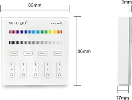 Immagine prodotto Lumina Swiss Set di strisce LED Multicolore+ (RGBW) 5m Premium Smartpanel per esterni (Bianco freddo, 500 cm, Esterno)